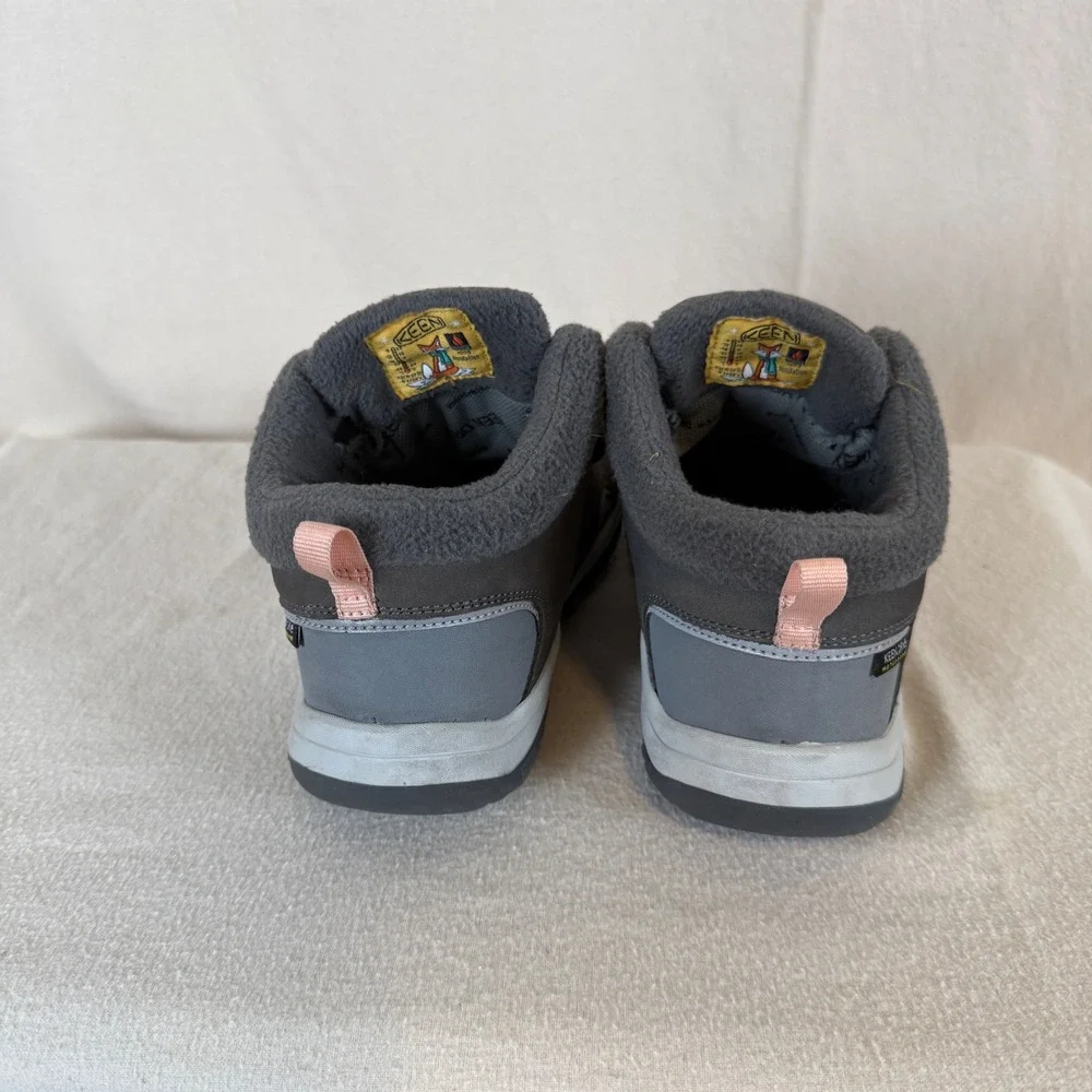 Keen Kootenay III Mid Waterproof Boots Kids Grey Pink 1023803 Size 4Y EU 36